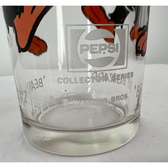 1973 Pepsi Warner Brothers Looney Tunes Beaky Buzzard glass tall drinking cup - Picture 7 of 10
